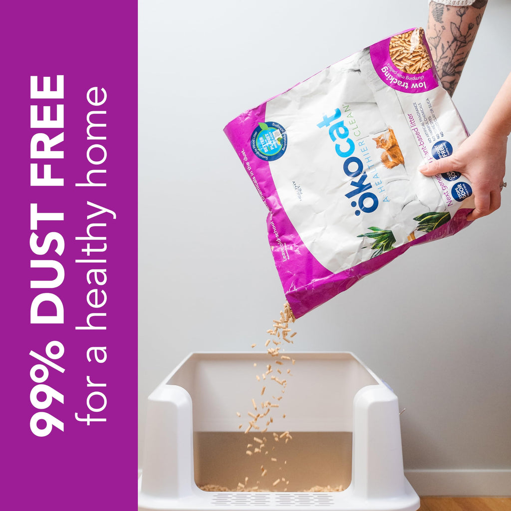 Unscented Wood Clumping Cat Litter Mini-Pellets 18.6 pounds M1505