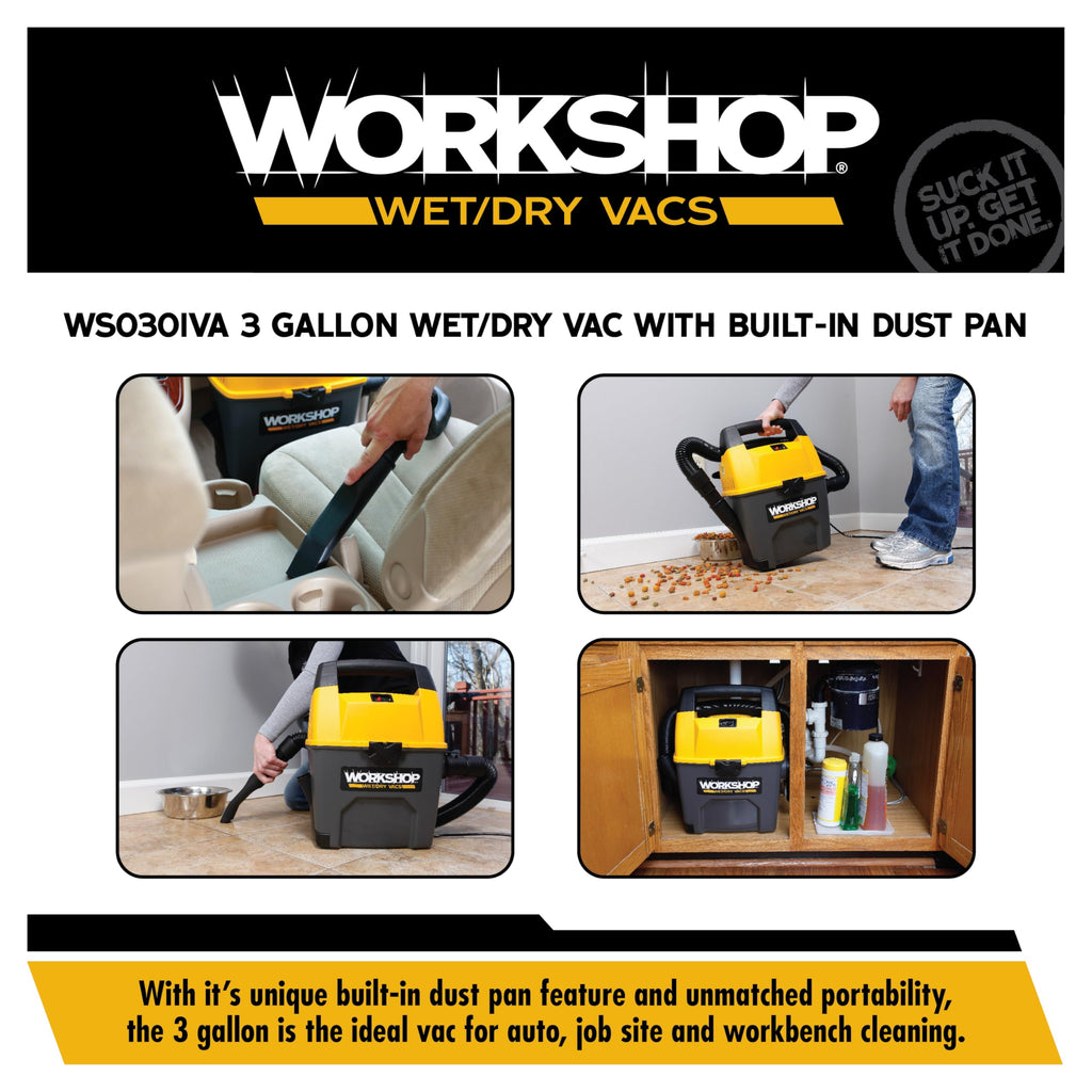 3-Gallon Wet Dry Vacuum Cleaner G43963