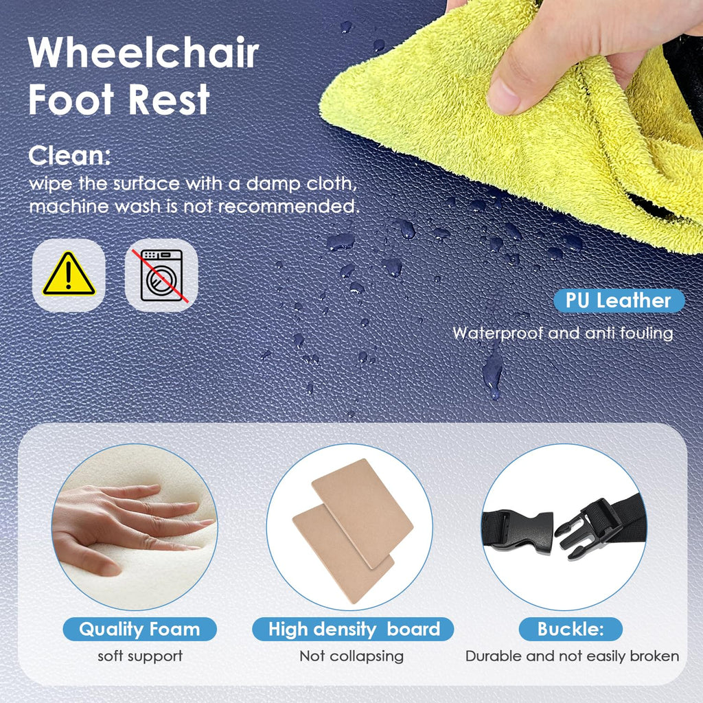 Wheelchair Foot Rest Elevating Extender Leg Rest Replacement Pad G694