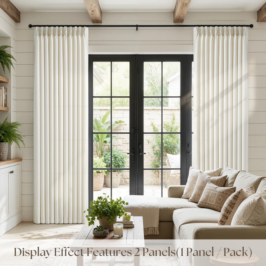 70 Inch Pinch Pleated Semi Sheer Curtains Q5660