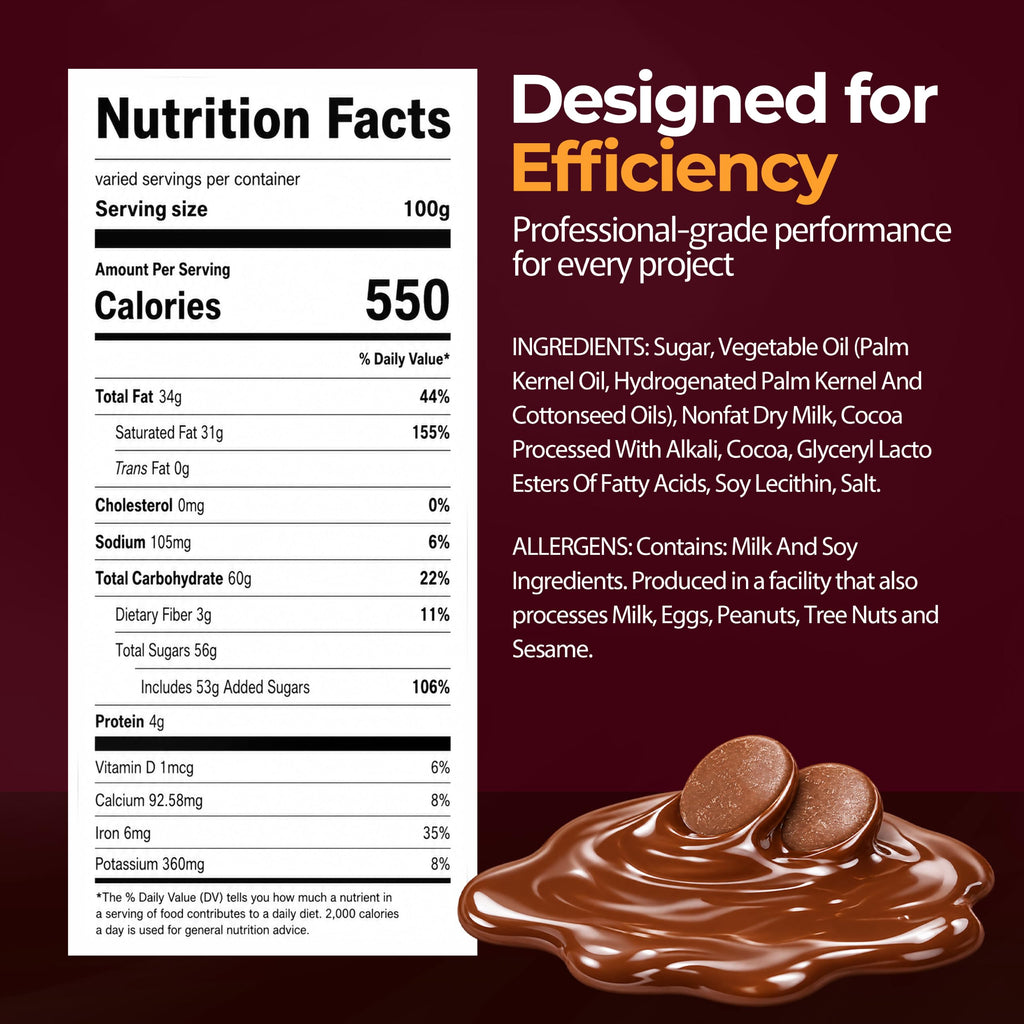 Milk Chocolate Melting Wafers 5lb L21185