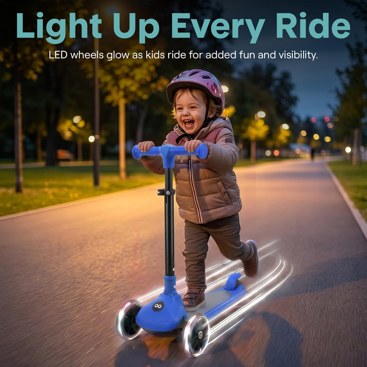 3-Wheel Toddler Scooter with LED Wheels P667