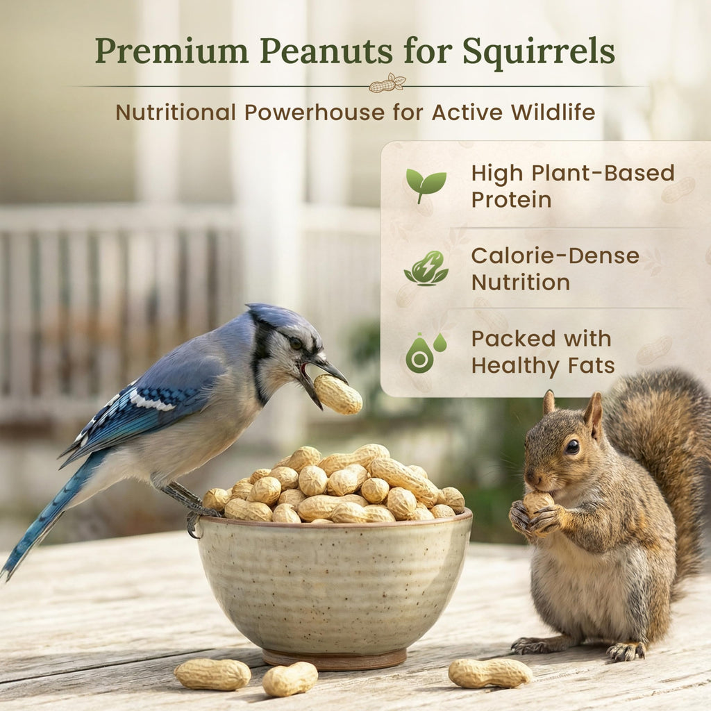 Raw Unsalted Peanuts in Shell 10LB Wildlife Food K9809