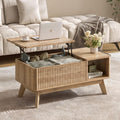Lift Top Fluted Hidden Storage Coffee Table L9622