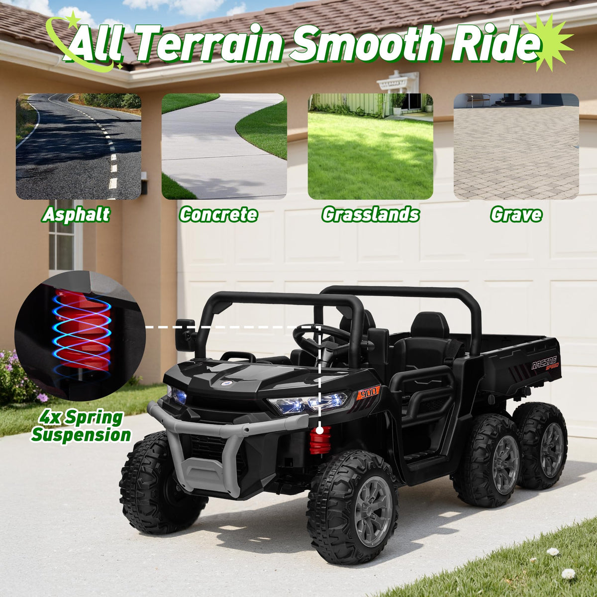 24V 2 Seater Ride on Dump Truck with Remote Control Z754811