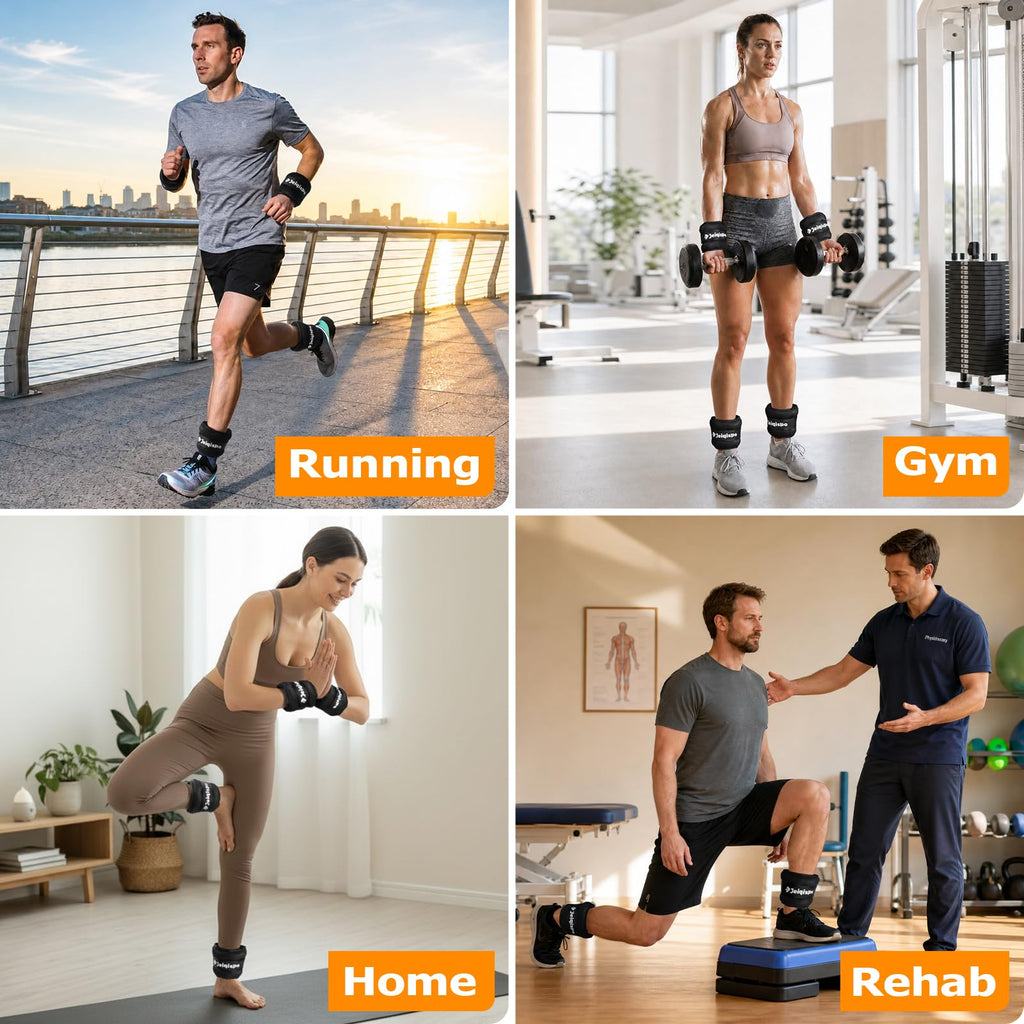 Ankle Weights 1 Pair with Adjustable Straps Z493