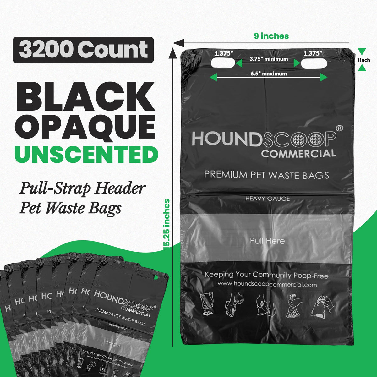 XL Pull-Strap Header Pet Waste Bags A206084