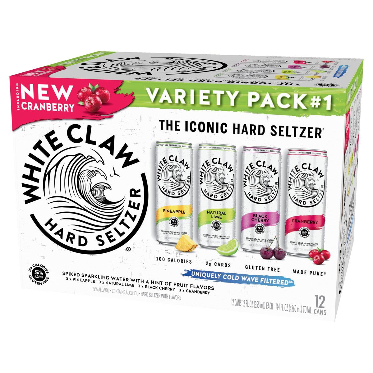 Hard Seltzer Variety Pack 12pk 12 Fl Oz Cans Y3077