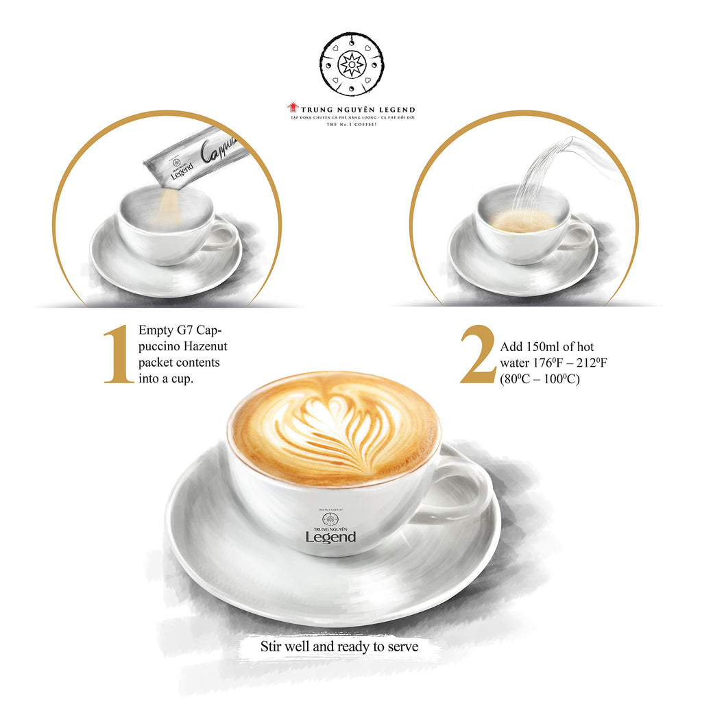 Pure Black and Cappucino Hazelnut Instant Coffee V275