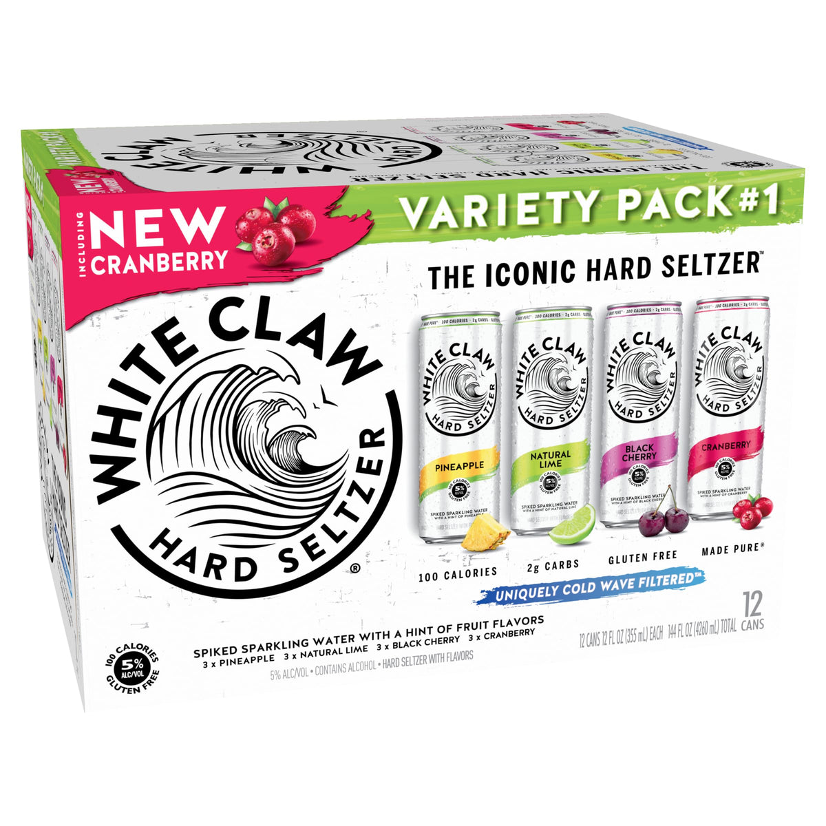 Hard Seltzer Variety Pack 12pk 12 Fl Oz Cans Y3077