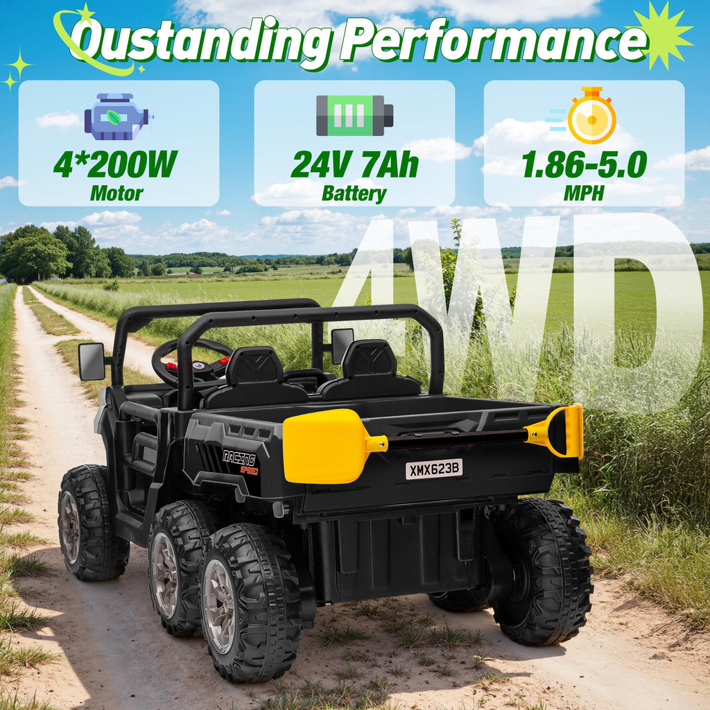 24V 2 Seater Ride on Dump Truck with Remote Control Z754811