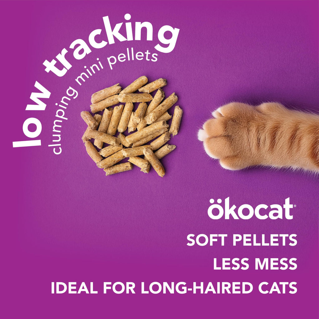 Unscented Wood Clumping Cat Litter Mini-Pellets 18.6 pounds M1505