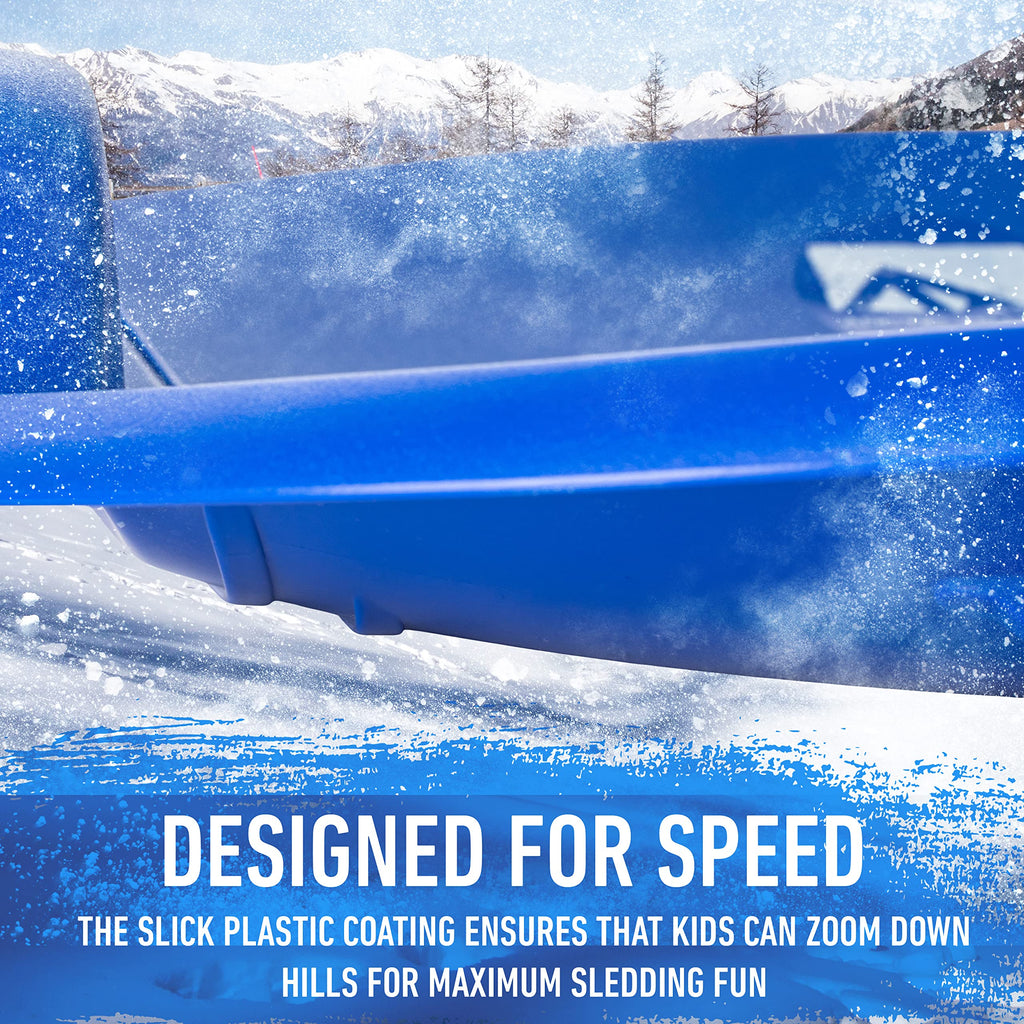 Kids Plastic Snow Sled with Handles F339611