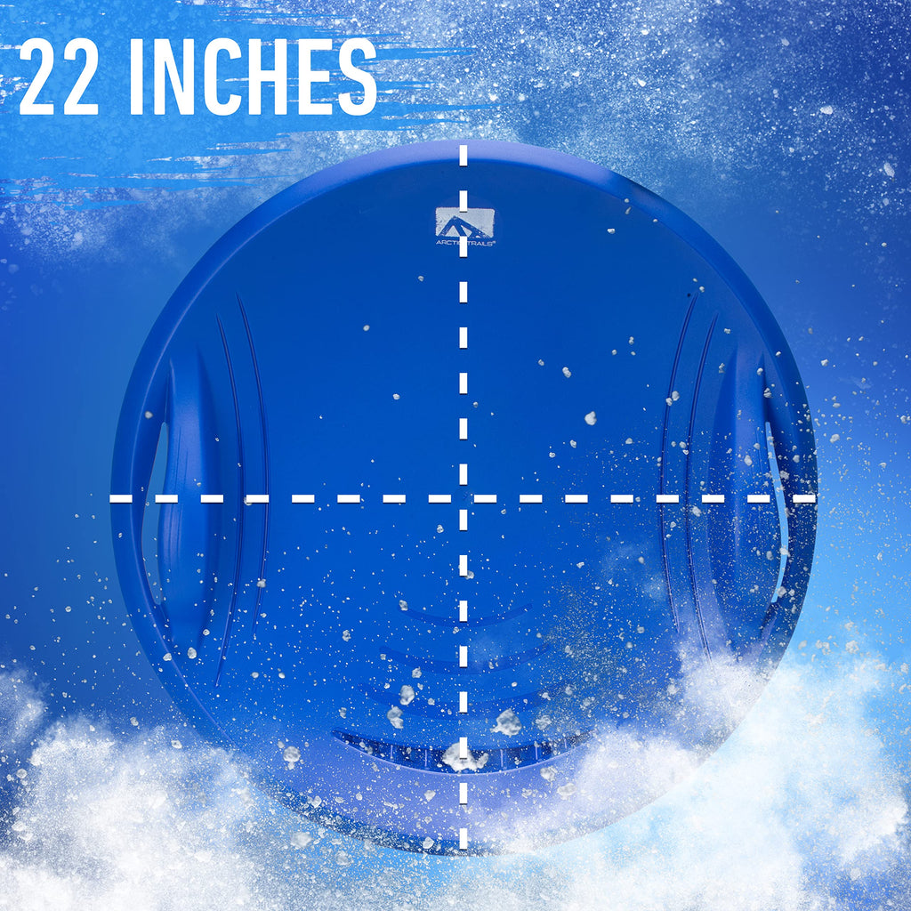 Kids Plastic Snow Sled with Handles F339611