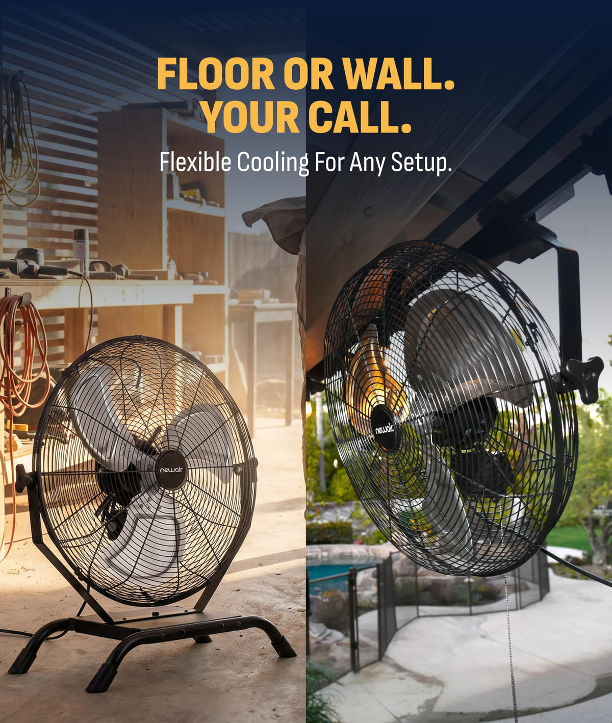 20" Outdoor Wall Mount Fan X35323